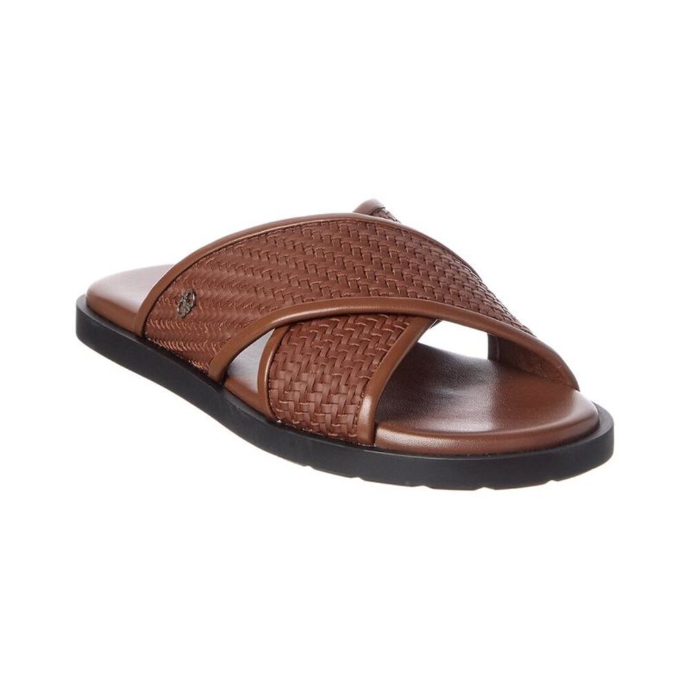 Ferragamo Leather Slide, Brown
